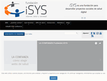 Tablet Screenshot of fundacionisys.org